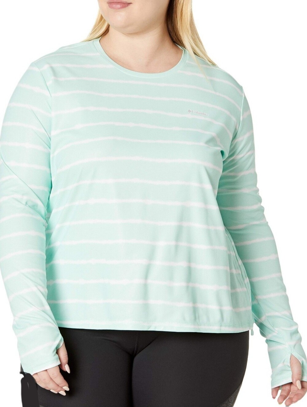 COLUMBIA Sun Deflector Long Sleeve Shirt Thumbholes UPF 50Plus Size 1X